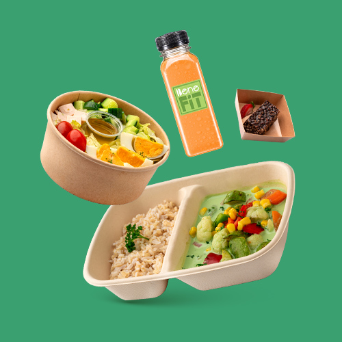 1 Meal + Salad + Dessert And Benefit Detox Juice